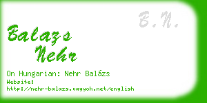 balazs nehr business card