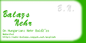 balazs nehr business card